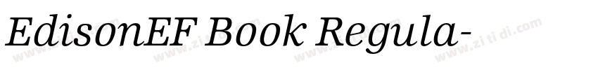 EdisonEF Book Regula字体转换